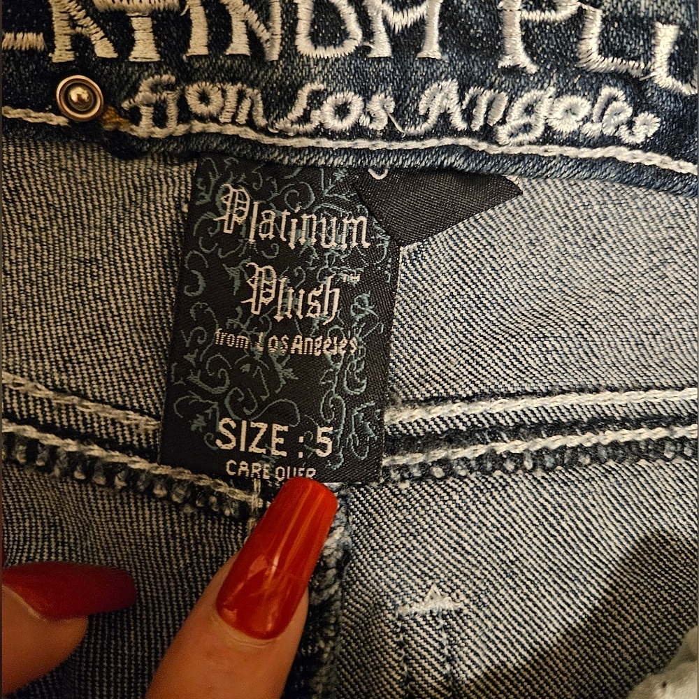 Platinum Plush cut out jeans - Picture 5 of 9
